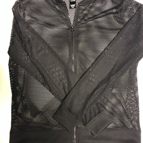Victoria Secret Sport | Black Mesh ZIP-Up Jacket - Picture 3 of 7